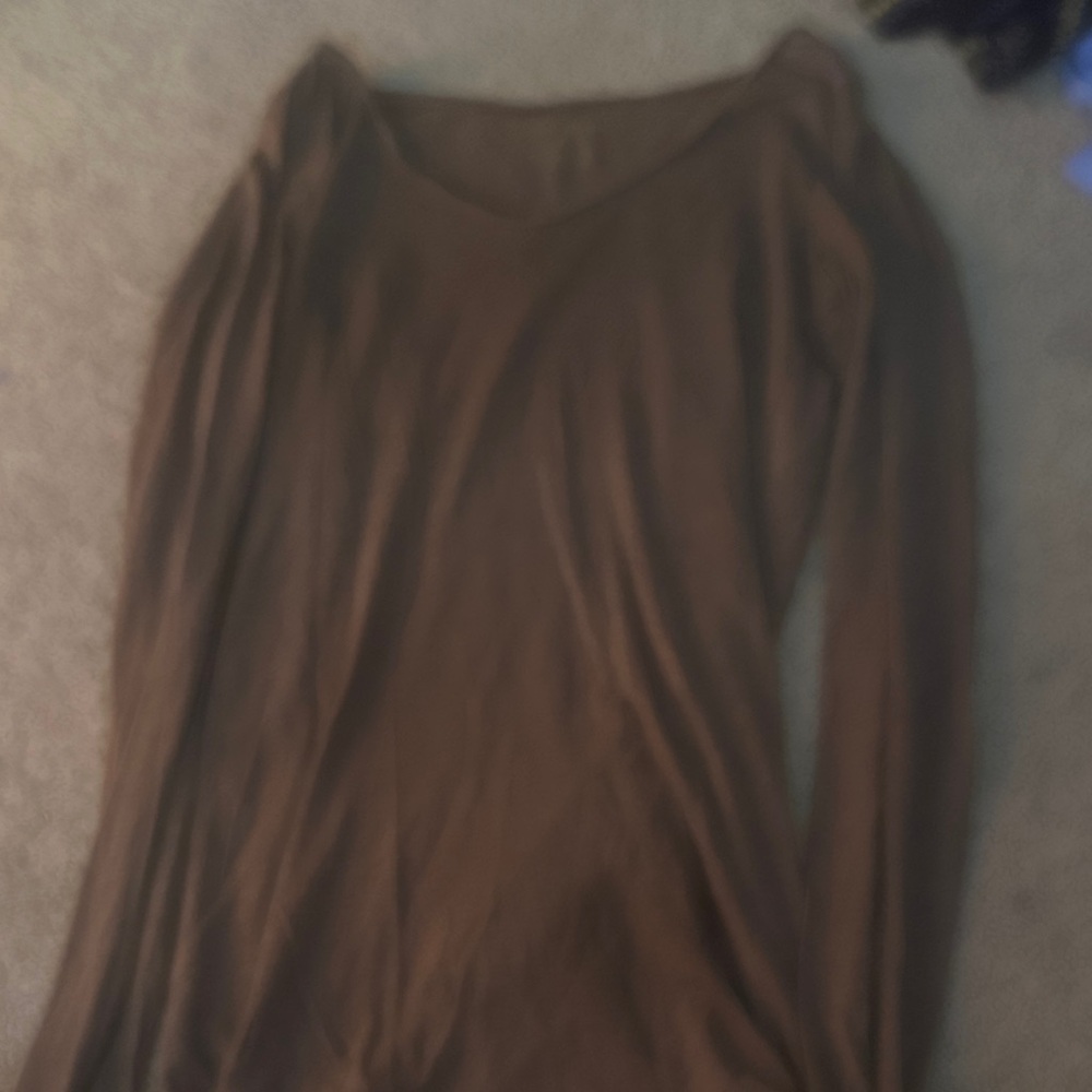 Mossimo Supply Co. Brown Long Sleeve Top